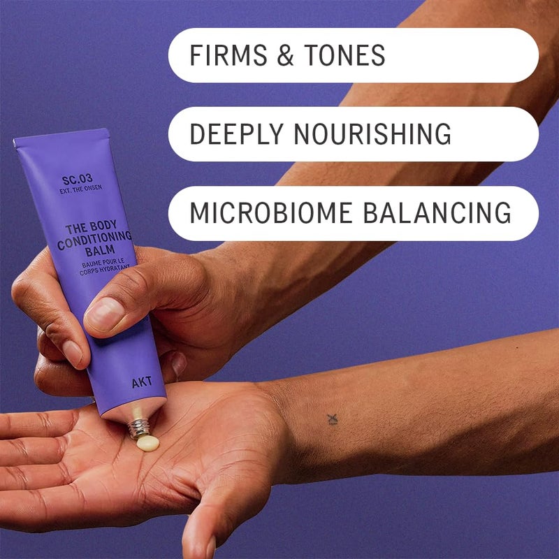 AKT The Body Conditioning Balm 3.4 Fl Oz, Firming Cream, Hydrating Body Balm with Olive Squalane & Lactic Acid, Vegan Moisturizer, Plastic Free, Sc.03 The Onsen, All Genders - Image 3